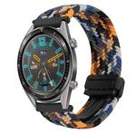 For Huawei Watch GT 22mm Magnetic Buckle Braided Watch Band(Camouflage Color)