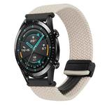 For Huawei Watch GT2 46mm 22mm Magnetic Buckle Braided Watch Band(Starlight Black)