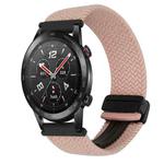 For Honor Watch GS 3i 22mm Magnetic Buckle Braided Watch Band(Starlight Pink)