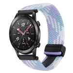 For Honor Watch GS 3i 22mm Magnetic Buckle Braided Watch Band(Violet)