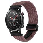 For Honor Watch GS 3i 22mm Magnetic Buckle Braided Watch Band(Smoky Purple)