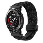 For Honor Watch GS Pro 22mm Magnetic Buckle Braided Watch Band(Stars Black)