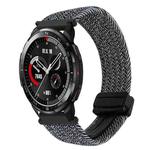 For Honor Watch GS Pro 22mm Magnetic Buckle Braided Watch Band(Graphite Black)