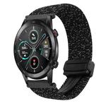 For Honor Magic Watch 2 46mm 22mm Magnetic Buckle Braided Watch Band(Stars Black)