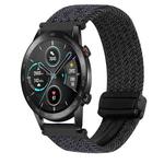 For Honor Magic Watch 22mm Magnetic Buckle Braided Watch Band(Black)