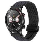 For Honor Watch Dream 22mm Magnetic Buckle Braided Watch Band(Black)