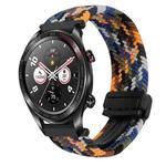 For Honor Watch Dream 22mm Magnetic Buckle Braided Watch Band(Camouflage Colorful)