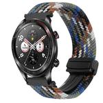 For Honor Watch Dream 22mm Magnetic Buckle Braided Watch Band(Denim Colorful)