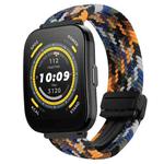 For Amazfit  Watch Bip 5 22mm Magnetic Buckle Braided Watch Band(Camouflage)