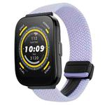 For Amazfit  Watch Bip 5 22mm Magnetic Buckle Braided Watch Band(Purple)