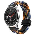 For Amazfit Watch GTR 4 22mm Magnetic Buckle Braided Watch Band(Camouflage)