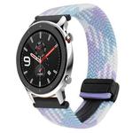 For Amazfit Watch GTR 4 22mm Magnetic Buckle Braided Watch Band(Violet)