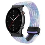 For Amazfit Watch GTR 2e 22mm Magnetic Buckle Braided Watch Band(Violet)