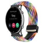 For Amazfit Watch GTR 2 22mm Magnetic Buckle Braided Watch Band(Colorful)