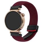 For Amazfit Watch GTR  22mm Magnetic Buckle Braided Watch Band(Wine Red)