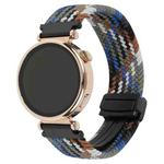 For Amazfit Watch GTR  22mm Magnetic Buckle Braided Watch Band(Denim Colors)