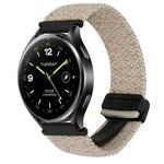 For Xiaomi Watch 2 22mm Magnetic Buckle Braided Watch Band(Starlight)