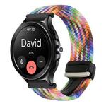 For Xiaomi Watch S3 22mm Magnetic Buckle Braided Watch Band(Colorful)