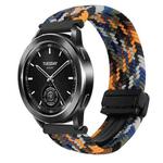 For Xiaomi Watch 2 Pro 22mm Magnetic Buckle Braided Watch Band(Camouflage Colorful)