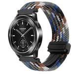 For Xiaomi Watch 2 Pro 22mm Magnetic Buckle Braided Watch Band(Denim Colorful)