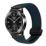 For Xiaomi Watch 2 Pro 22mm Magnetic Buckle Braided Watch Band(Forest Green)