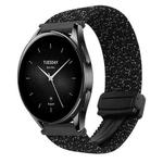 For Xiaomi Watch S2 22mm Magnetic Buckle Braided Watch Band(Stars Black)