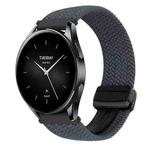 For Xiaomi Watch S2 22mm Magnetic Buckle Braided Watch Band(Space Gray)