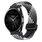 For Xiaomi Watch S2 22mm Magnetic Buckle Braided Watch Band(Dazzling Black)