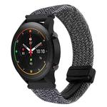 For Xiaomi Watch S1 Pro 22mm Magnetic Buckle Braided Watch Band(Graphite Black)