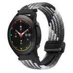 For Xiaomi Watch S1 Pro 22mm Magnetic Buckle Braided Watch Band(Dazzling Black)