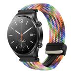 For Xiaomi Watch S1 22mm Magnetic Buckle Braided Watch Band(Colorful)