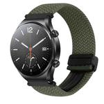 For Xiaomi Watch S1 22mm Magnetic Buckle Braided Watch Band(Metallic Gray)