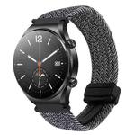 For Xiaomi Watch S1 22mm Magnetic Buckle Braided Watch Band(Graphite Black)