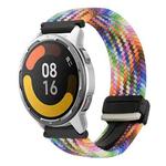 For Xiaomi Watch Color 2 22mm Magnetic Buckle Braided Watch Band(Colorful)