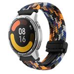 For Xiaomi Watch Color 2 22mm Magnetic Buckle Braided Watch Band(Camouflage Colorful)