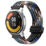 For Xiaomi Watch Color 2 22mm Magnetic Buckle Braided Watch Band(Denim Colorful)