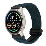 For Xiaomi Watch Sport 22mm Magnetic Buckle Braided Watch Band(Forest Green)