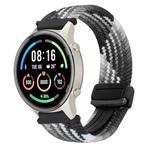 For Xiaomi Watch Sport 22mm Magnetic Buckle Braided Watch Band(Dazzling Black)