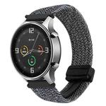 For Xiaomi Watch Color 22mm Magnetic Buckle Braided Watch Band(Graphite Black)