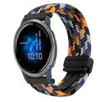 For Garmin Venu 2 22mm Magnetic Buckle Braided Watch Band(Camouflage Color)