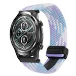 For Ticwatch Pro 22mm Magnetic Buckle Braided Watch Band(Violet)