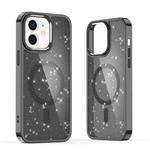 For iPhone 11 Glitter MagSafe Shockproof Phone Case(Black)