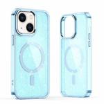 For iPhone 13 Glitter MagSafe Shockproof Phone Case(Blue)