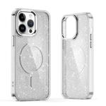 For iPhone 13 Pro Max Glitter MagSafe Shockproof Phone Case(Grey)