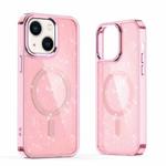 For iPhone 14 Plus Glitter MagSafe Shockproof Phone Case(Pink)