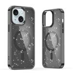 For iPhone 15 Glitter MagSafe Shockproof Phone Case(Black)