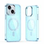 For iPhone 15 Plus Glitter MagSafe Shockproof Phone Case(Blue)