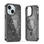 For iPhone 15 Plus Glitter MagSafe Shockproof Phone Case(Black)