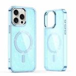 For iPhone 15 Pro Glitter MagSafe Shockproof Phone Case(Blue)