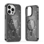 For iPhone 15 Pro Glitter MagSafe Shockproof Phone Case(Black)